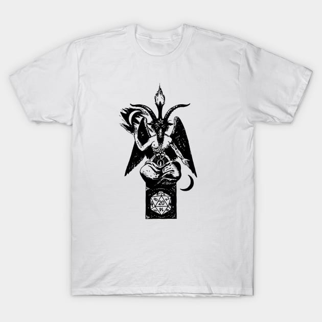 Dungeons and Dragons I (Monochrome). T-Shirt by HortusMornsEst